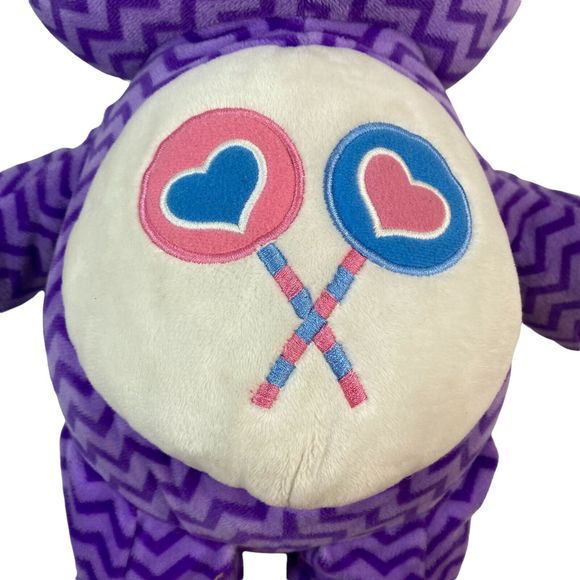Care Bears Share Bear Purple Zigzag Large Jumbo Plush 20" 2015 Just Play - Picture 3 of 8